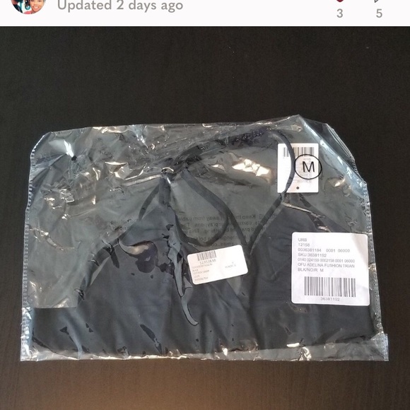 New Urban Outfitters Adelina Triangle Bra Medium - Picture 3 of 3